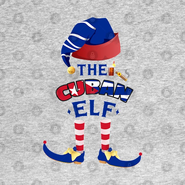 The Cuban Elf Cuban Flag Drink & Cigar by creative